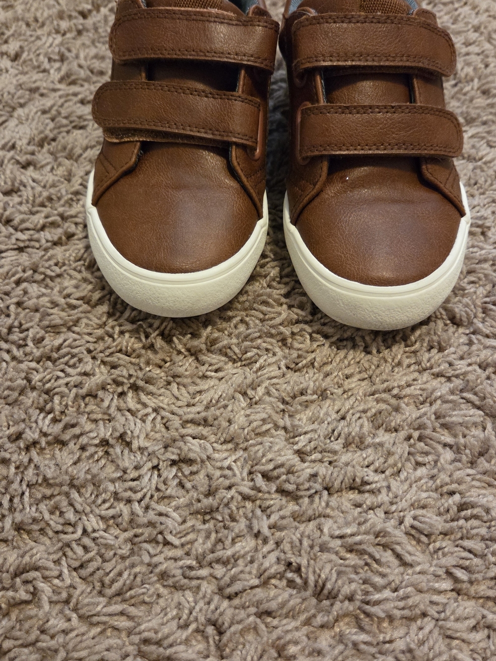Cat & Jack Brown Double Velcro Kids Sneakers - Picture 5 of 6